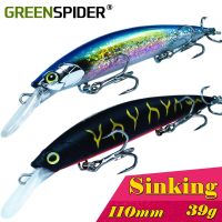 GREENSPIDER 110มม./39กรัม Pesca เทียม Leurre Souple เหยื่อล่อปลา Woler ยากเหยื่อปลาซิวเหยื่อล่อปลาเหยื่อพลาสติก ABS