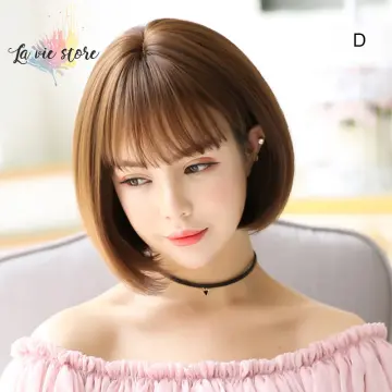 Korean straight short outlet hair