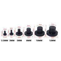 Solid Rubber Hole Caps 3.5-12mm High Temperature Resistance T Type Silicone Seal Hole Plugs Dust-proof Gasket Blanking End Caps