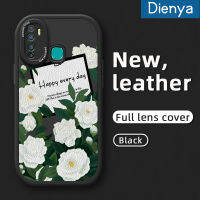 เคส Dienya สำหรับ Infinix X655C ร้อน9 Pro เคส X680แฟชั่นลายดอกไม้สดเคสใส่โทรศัพท์หนังดีไซน์ใหม่ซิลิโคนนิ่มเคสมือถือกันกระแทกป้องกันการตกพร้อมเคสป้องกันกล้องเลนส์คลุมทั้งหมด