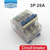 [HOT ZHKKZZLWWG 510] 3P 20A 400V 50/60HZ โปร่งใสกรณี Mini Circuit Breaker MCB Safety Breakers