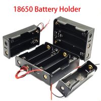 18650 Battery Storage Box Case DIY 1/2/3/4 Slot Way DIY Batteries Clip Holder Container with Wire Lead Pin drop shipping