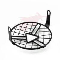 “：》+ 6.5 "  Motorcycle Universal Vintage Headlight Protector Retro Grill Light Lamp Cover For Harley Ducati Chopper Yamaha Cafe R