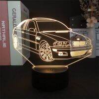 YJ438 ขายร้อน - / 3D Gece Basaraba Sedan Yatak Odasıdekoru Ik Sevimli Doğum Günkli Hediye LED Lamba Manga Çocuk Güzdedokunmatik Sensör