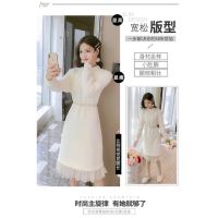 ★cchome★!!&amp; Southeast Asia Spring and Autumn New Dress Womens Korean Version Loose and Fashionable Large Size Womens Wear Versatile Winter Base Skirt Fashion