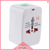 【Jettingbuy】 Flash Sale อะแดปเตอร์ช่องเสียบไฟ AC แบบออลอินวันสำหรับการเดินทางทั่วโลกตัวแปลงที่ชาร์จติดผนังอเนกประสงค์พอร์ต USB พอร์ตการชาร์จ AU US UK EU