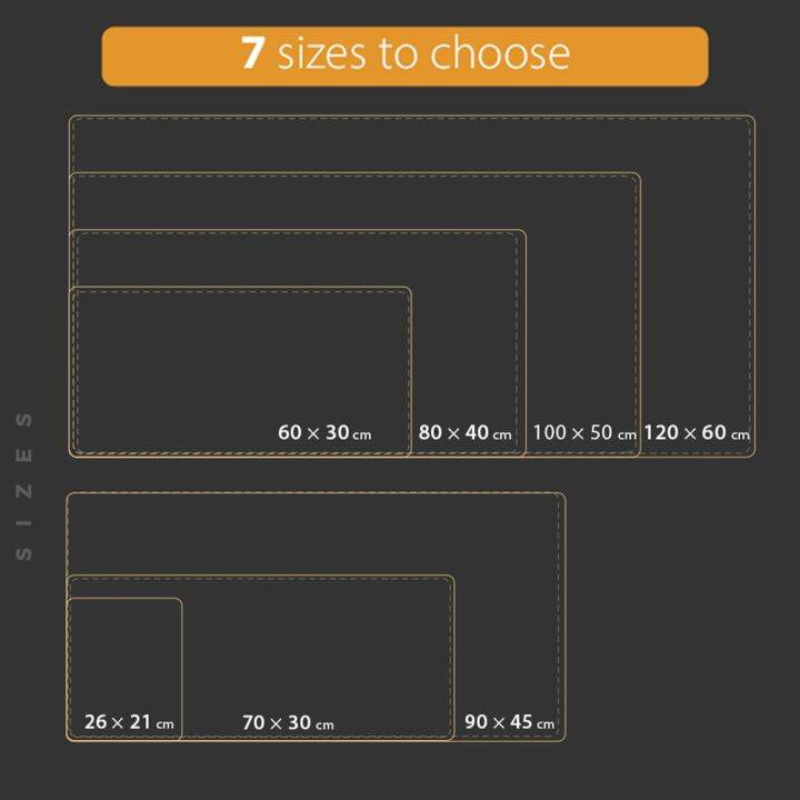 แผ่นรองเมาส์สองด้านแผ่นรองเมาส์พียูขนาดใหญ่กันลื่นกันน้ำแผ่นรองปูโต๊ะเกมเมอร์ทำจากยางธรรมชาติสำหรับโน้ตบุคคอมพิวเตอร์-pc-ตั้งโต๊ะ