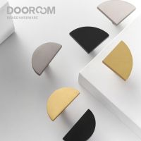 Dooroom Brass Furniture Handles Modern Shiny Gold Wardrobe Dresser Cupboard Cabinet Drawer Shoe Box Knobs Hooks