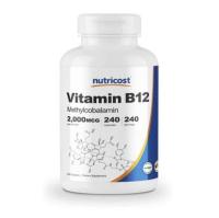 Nutricost วิตามิน B12 Methylcobalamin วิตามิน B12 2000mcg240แคปซูล