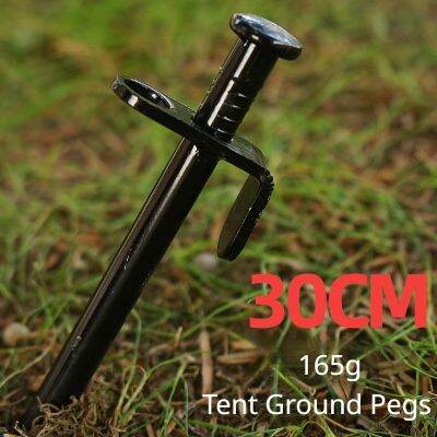 【LZ】◆✲  Outdoor Canopy Tent Pegs Camping Stakes Alta Resistência Steel Ground Nails Caminhadas Pesca Spike Beach Snow NailsTent Acessórios