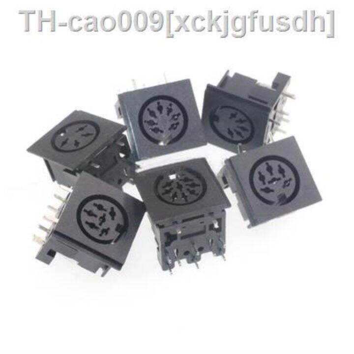 5PCS 4 5 6 8Pin Mini DIN Female Socket Connector 4 5 6 8 Poles DIN Mini