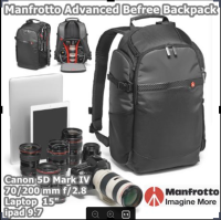 Manfrotto Advanced Befree Camera Backpack for DSLR/CSC/Drone กระเป๋าเป้  สามารถใส่กล้อง DSLR +70-200+notebook15นิ้วและipad ประกันศูนย์5ปี