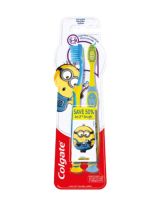 ( มีคูปองส่งฟรี / 2 ด้าม ) Colgate แปรงสีฟันเด็ก คอลเกต มินเนียน อายุ 5-9 ปี แพ็คคู่ (รวม 2ด้าม) (คละสี)