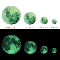 8/12/20/30cm Luminous Wall Sticker 3D Moon Glow in the Dark Wall Sticker for Kids Bedroom Home Decoration Stickers