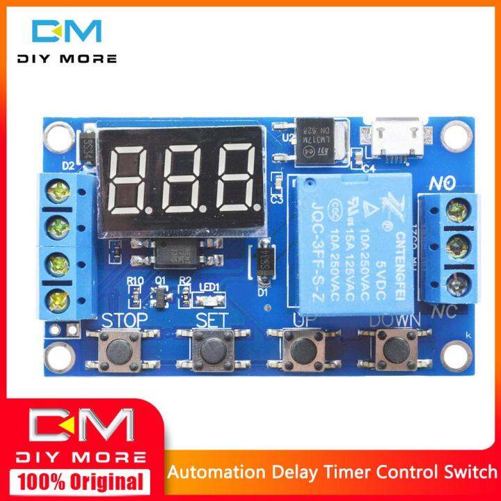 Original Diymore Arduino DC 5V 12V 24V LED Digital Time Delay Relay ...