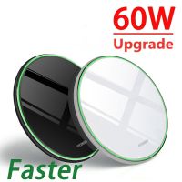 60W Wireless Charger Pad QC Chargers Induction Fast Charging Dock for iPhone 14 13 12 11 Pro Max X Samsung Xiaomi PhoneStation