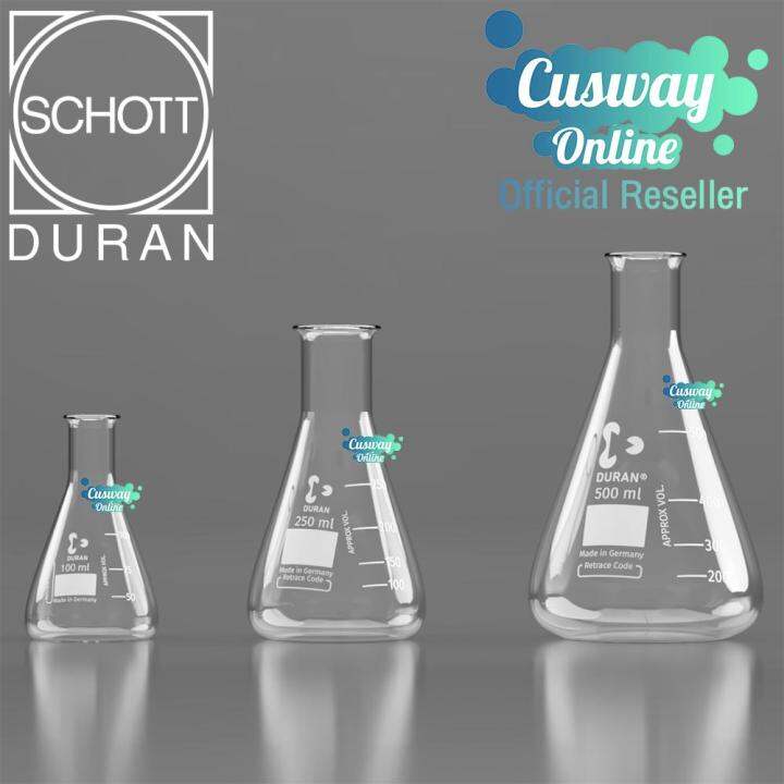 บีกเกอร์-ขวดรูปชมพู่-schottduran-แก้ว-borosilicate-เกรดดีที่สุดในโลก-สำหรับตวง-หรือใส่กาแฟ-ใสและสวยงามมาก-ผลิตในประเทศเยอร์มันนี-มี-trace-code-ทุกชิ้น