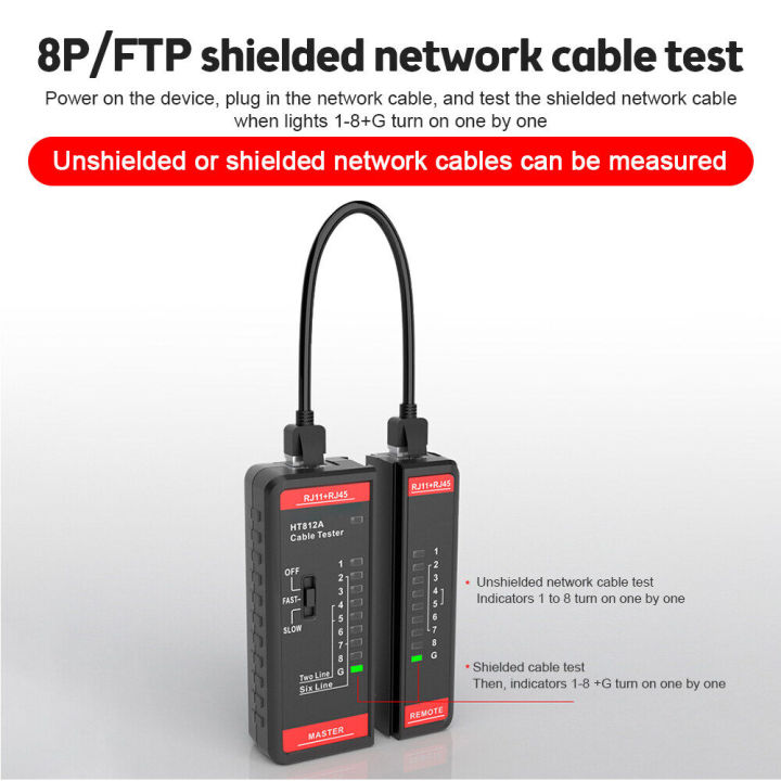 pcbfun-2-in-1อุปกรณ์ทดสอบสายเคเบิล-hdmi-สายเคเบิลดิจิตอลอุปกรณ์ทดสอบสายเคเบิลสายเคเบิลเครือข่าย-rj45อุปกรณ์ทดสอบสายเคเบิลตัวช่วยตรวจสอบอุปกรณ์ทดสอบสายเคเบิลสายแลนอีเทอร์เน็ต