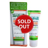 (EXP. 01/24) TheraBreath  Fresh Breath Toothpaste Mild Mint Flavor  4 oz (113.5 g) ยาสีฟัน สูตรลดกลิ่นปาก รสมิ้นต์