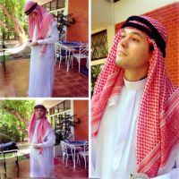 【YF】 Saudi Arab Clothing Men Hijabs 3colors Abaya Middle East Plaid Hat Head Scarf  Caps 135x135cm Ramadan Pray Muslim India