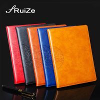 RuiZe hard cover faux leather notebook A4 Big notebook agenda creative printed vintage note book office business stationery Note Books Pads