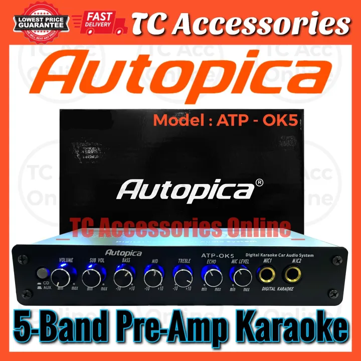 5Band Karaoke PreAmp AUTOPICA ATPOK5 Parametric Preamp with
