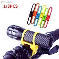 ❧♀ Cycling Light Holder Bicycle Handlebar Silicone Strap Band Phone Fixing Elastic Tie Rope Bicicleta Torch Flashlight Bandages