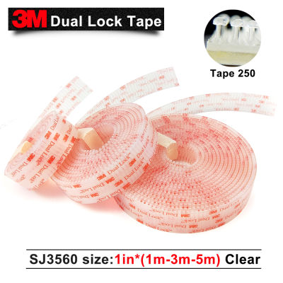 3M Dual Lock Reclosable Fastener SJ3560 Type 250 Clear Mushroom Fastener adhesive tape 1in*1m/3m/5m