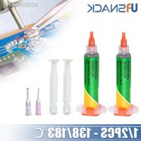 ☇✎℗ 1/2Pcs New Type Low Temperature Lead-free Syringe smd Solder Paste Flux For Soldering Led Sn42Bi58 138℃ SMD Repair Welding paste