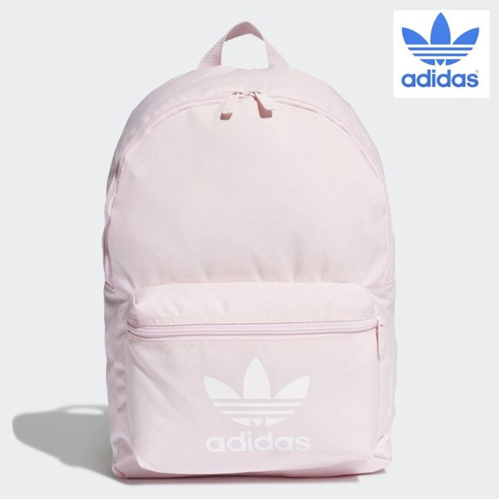 กระเป๋าเป้adidas-adicolor-backpack-fl9652-กระเป๋าสะพายหลัง-สีชมพู-ลิขสิทธิ์เเท้100