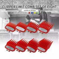 【YF】๑✷℗  Hair Accessories Attachment Translucent Plastic Guide Comb 8 pcs Set In Trimmer Guards