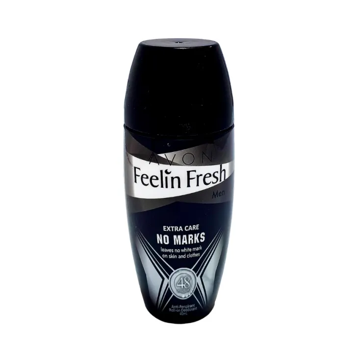 AVON FEELIN FRESH NO MARKS Deodorant RollOn For Men ( 40mL ) Lazada PH