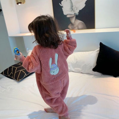 Baby Childrens Blanket Sleepers Clothes Pajamas Set Winter Cartoon Fleece Kids Sleepwear For Boy Girl Onesies Homewear Costumes