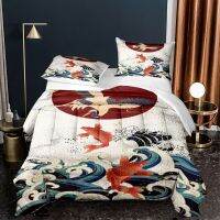 [COD] digital printing thick feather silk air-conditioning quilt Ukiyo-e style quilted cross-border foreign trade