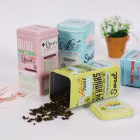 New Coffee Beans Package Seal Tin Boxes Square Candy Biscuits Coffee Tea Box Organizer Storage for Home