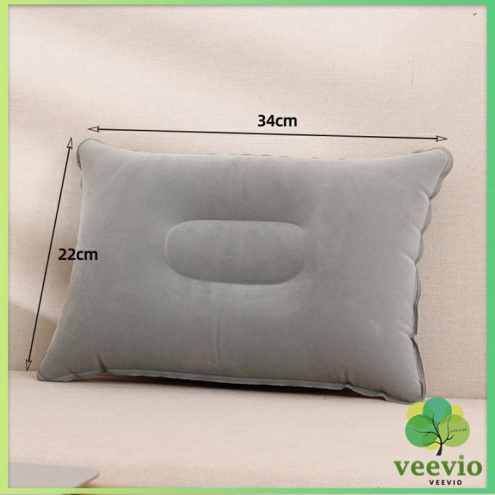 veevio-หมอนเป่าลม-หมอนพกพา-หมอนหนุนหลัง-หนุนนอน-inflatable-pillow