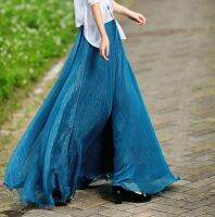 [COD] 8 meters large swing womens new European and floor mopping slimming summer chiffon half body long