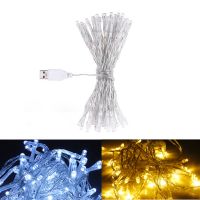 ☏▦♣ 1M 2M 5M 10M Led USB String Garland Christmas Tree Fairy Light Chain Waterproof Home Garden wedding Party Outdoor Holiday Decor