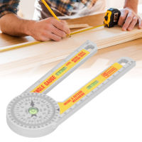 Miter Saw Protractor มุม Finder เกจ Carpenters Ruler Woodworking Cutting Positioner