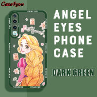 Case4you สำหรับ Huawei P30 Huawei P30โปรการ์ตูนราพันเซลเจ้าหญิงนุ่มเคสยางเลนส์เต็มกล้องปกป้องเคสกันกระแทก