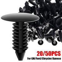 20/50Pcs 8Mm Hole Auto Fastener Car Clips Fender Bumper Shield Retainer Rivet For GM Ford Chrysler Auto Interior Essories