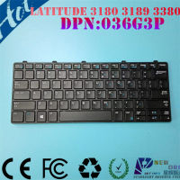 NEW ORG US SP Laptop keyboard for LATITUDE 3180 3189 3380 Series Black 036G3P