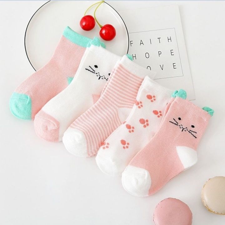 5pairslot-childrens-socks-summer-cotton-cartoon-animal-baby-socks-carrot-girls-mesh-cute-newborn-boy-toddler-kids-socks