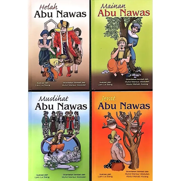 KISAH ABU NAWAS (4 BUKU) - 1SET | Lazada