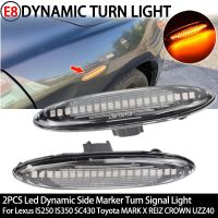 LED Dynamic Side Marker Turn Signal Light for Toyota Highlander Mark X Camry ACV40 Kluger GSU 4 Soarer S18 Crown Royal Saloon