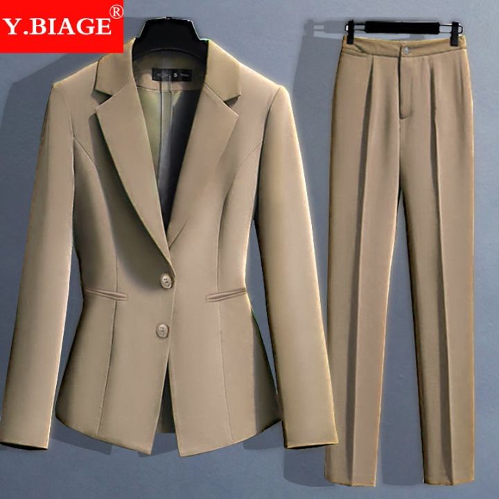 New arrival【Real Stock】Women's office set wear long sleeve blazer and ...