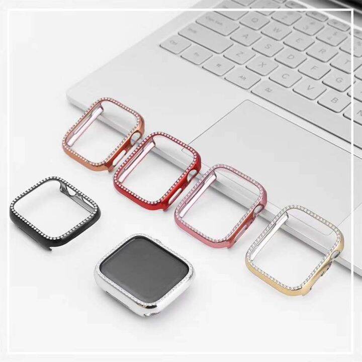 มาใหม่-daimonds-case-เคสเพชร-สำหรับ-apple-watch-series-se-6-5-4-sาคาต่อชิ้น-เฉพาะตัวที่ระบุว่าจัดเซทถึงขายเป็นชุด