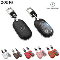 ZOBIG กุญแจรถ Fob สำหรับ Mercedes Benz W223 W206 S350 S400 S450 S500หนังฝาครอบสำหรับ Mercedes Benz C-Class S-Class 2021 2022 Original รีโมทคอนโทรล Shell