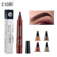 Microblading Eyebrow Pencil Tint 4 Tip Liquid Brow Tattoo Pen 5 Colors Paint Makeup Eyebrows Waterproof Cosmetic Eye brow Liner