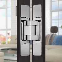 【LZ】 RCH-100-S  100Kg  Heavy Duty  Door  Adjustable Concealed Square  Square Door Hinge   180 Degree  Mute Cross Hidden  Hinge